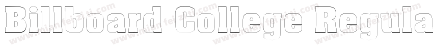Billboard College Regular字体转换